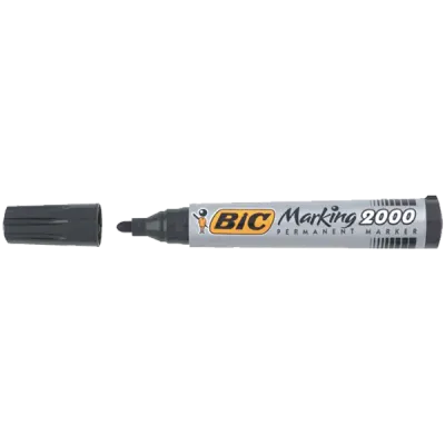 Bic Markör Permanent 1.7 MM Yuvarlak Uçlu Siyah 2000 09