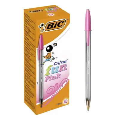 Bic Tükenmez Kalem Cristal Fun Açık Pembe 20 Li 1.6