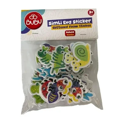 Bu-Bu Simli Eva Sticker Bahçe 33 Lü