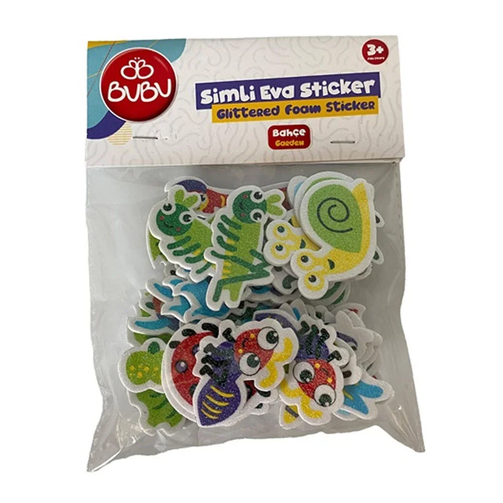 Bu-Bu Simli Eva Sticker Bahçe 33 Lü