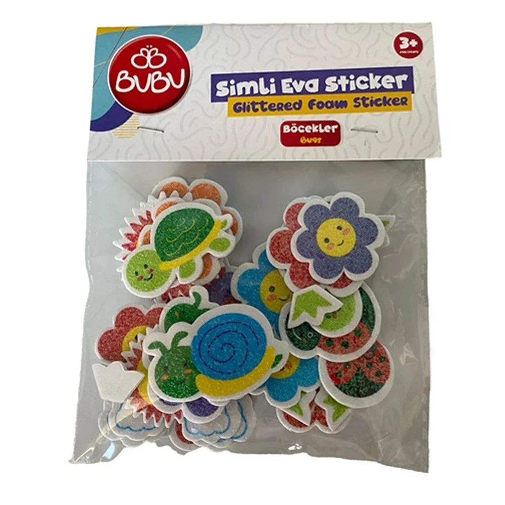 Bu-Bu Simli Eva Sticker Böcekler 38 Li