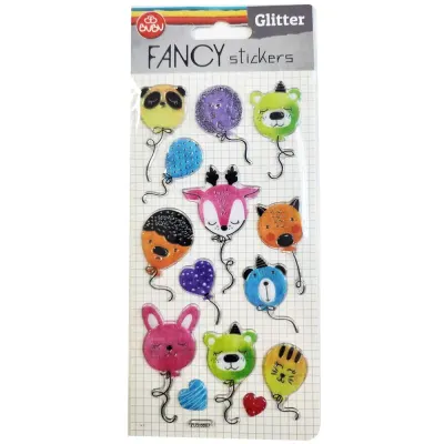 Bu-Bu Damla Stickers Glıtter Balon 9x20 BUBU-PUS-6607