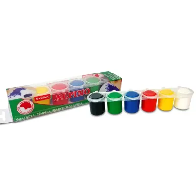 Alpino Sulu Boya Tempera 6 Renk 25 ML DM-000930