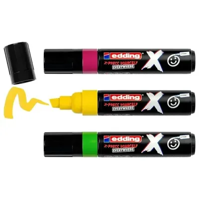 Edding X Markör 3 Lü Set Candy Colours