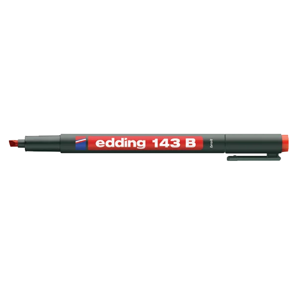 Edding Asetat Kalemi Permanent B Seri 1-3 MM Kırmızı 143 B