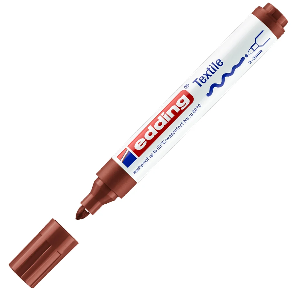 Edding T-Shırt Kalemi Yuvarlak Uçlu 2-3 MM Kahve 4500