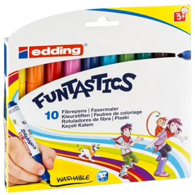 Edding Keçeli Kalem Kalın Funtastıcs 10 LU Set ED14K1099