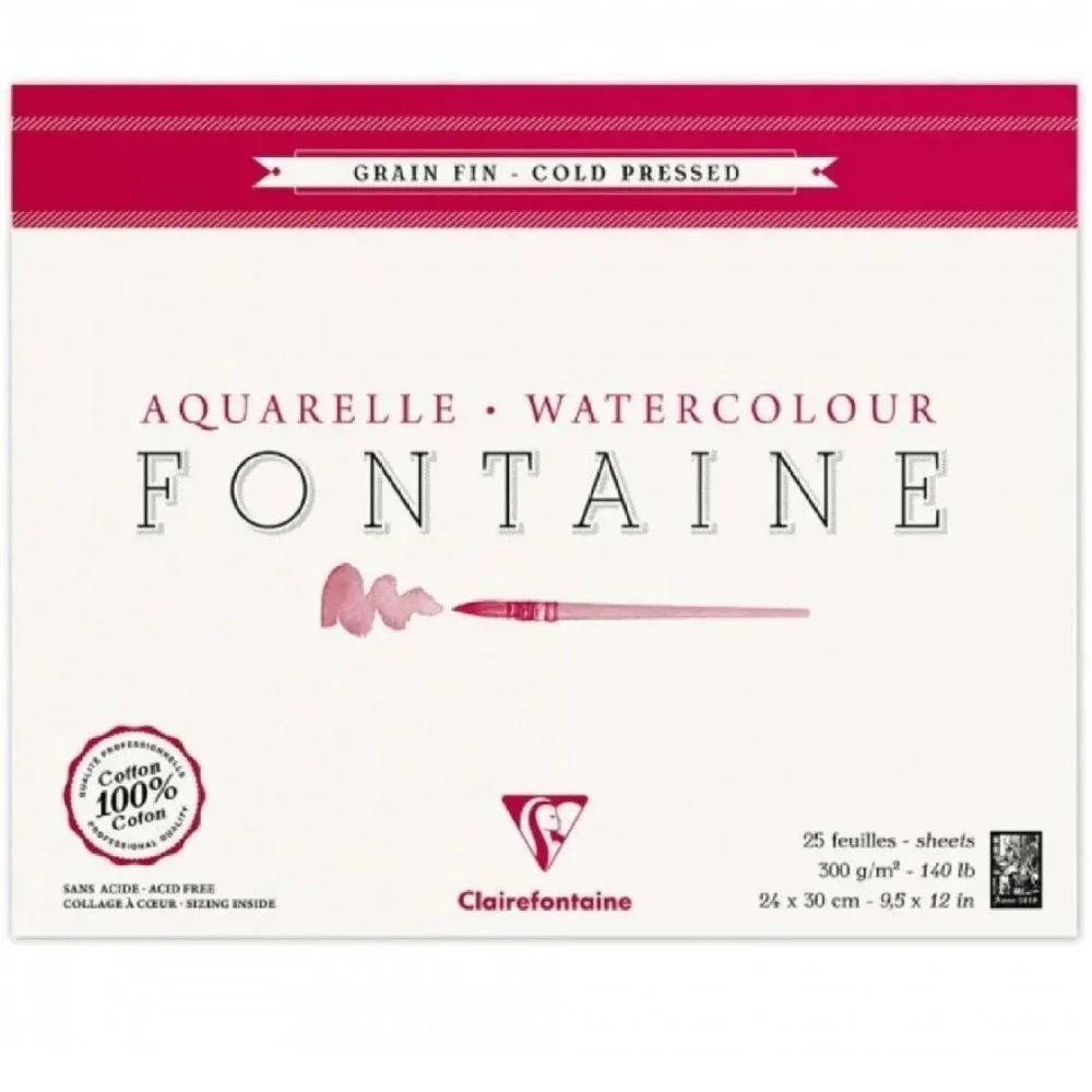 Clairefontaine 24x30 Cm 300 Gr.10 Yp Dokulu Uzun Kenarı