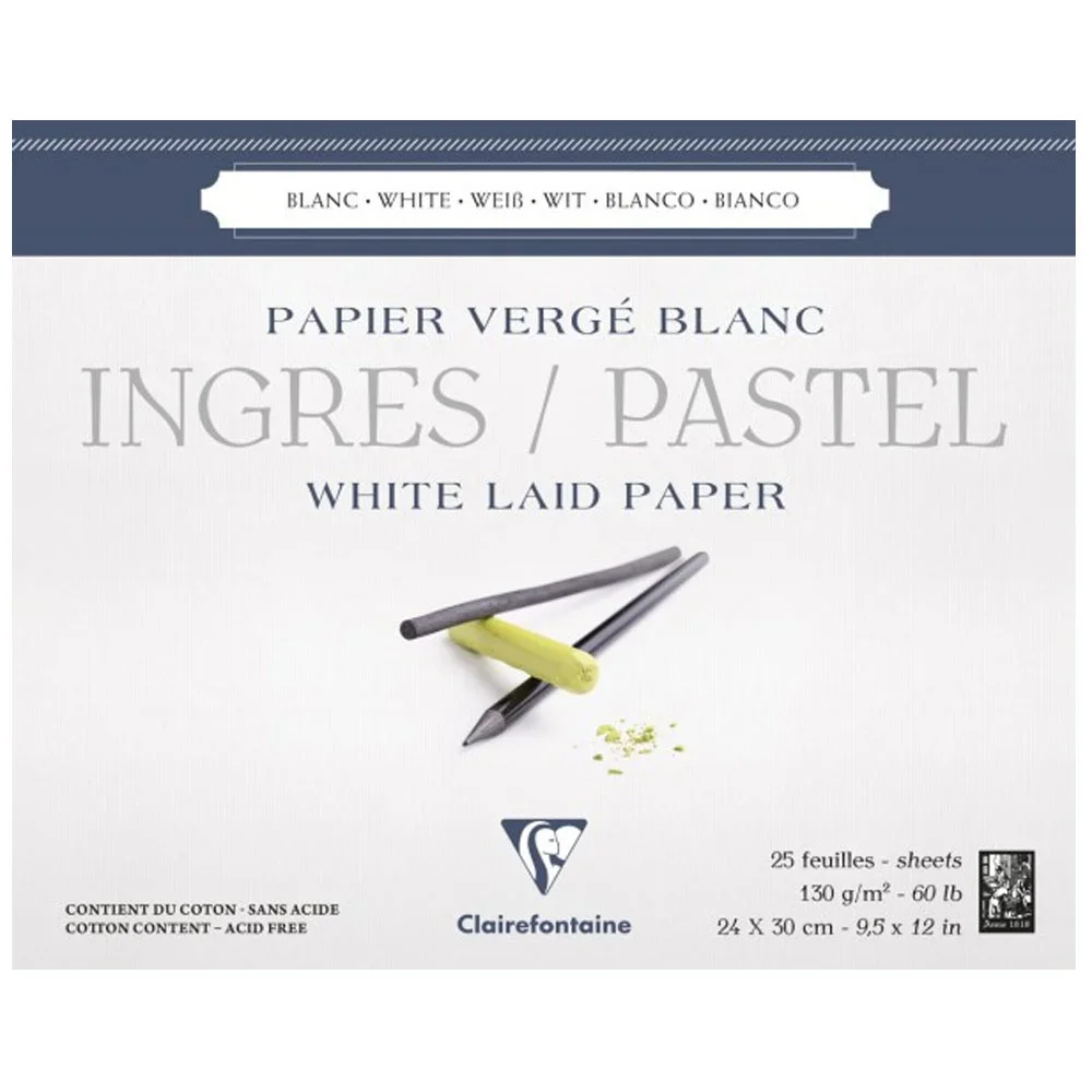 Ingres Pastel White Blk 24x30 130g.25yp Uz Kn Yp-