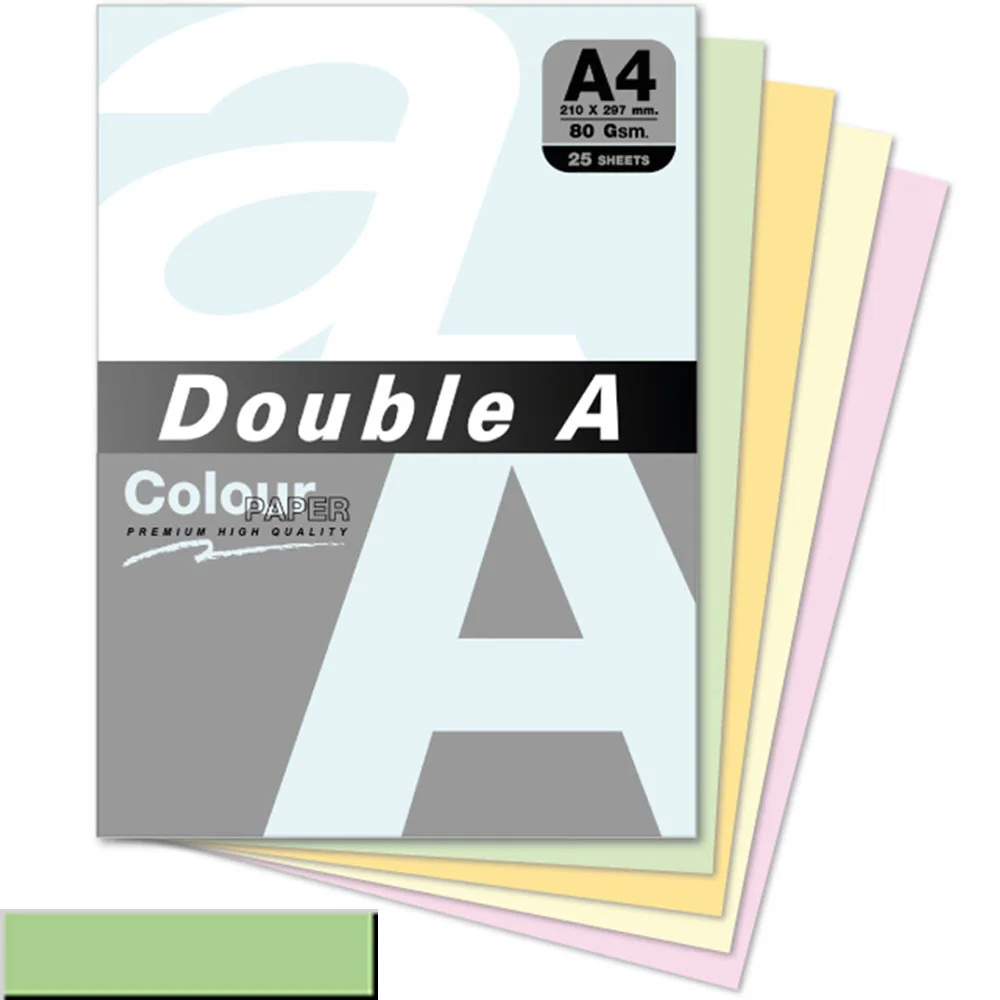 Double A Renkli Kağıt 25 Lİ A4 80 GR Pastel Eski Gül Rengi