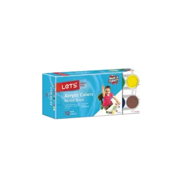 Lets Akrilik Boya 25 ML 12 Renk L-5212