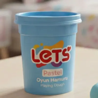 Lets Oyun Hamuru Tek Renk Pastel Mavi 110 G