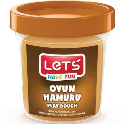 Lets Oyun Hamuru Tek Renk Kahverengi 110 GR L8440-6