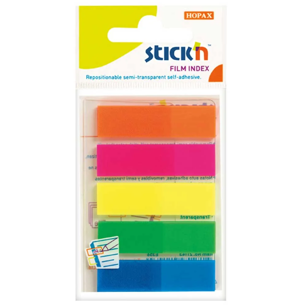 Hopax Stıckn İndeks 25 YP 45x12 Neon 5 Renk 21050