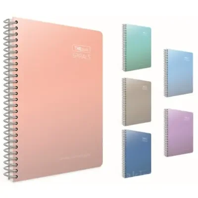 Gıpta Thebook spirals Spiralli Sert Kapak Defter 17x24 140 YP Çizgisiz