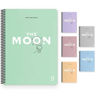 Gıpta Moon Spiralli Plastik Kapak def.17x24 80 YP Kareli