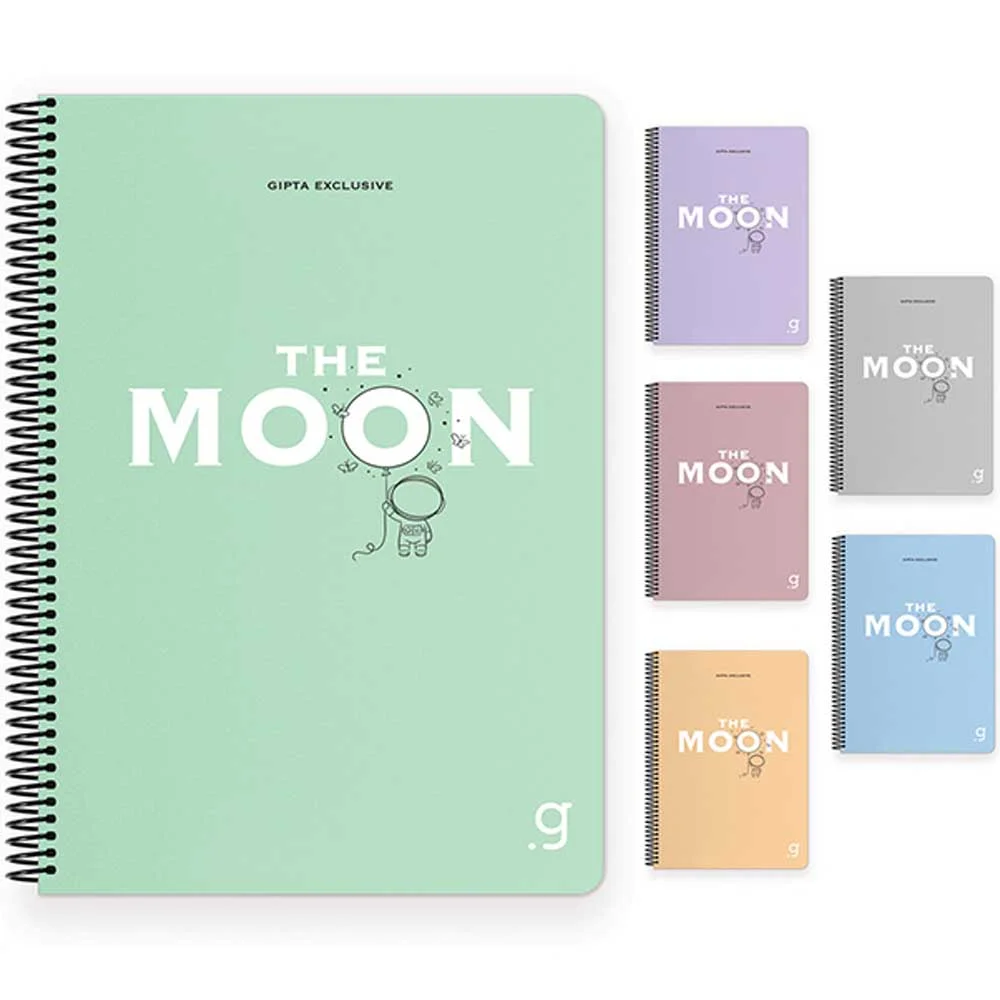 Gıpta Moon Spiralli Plastik Kapak def.17x24 80 YP Kareli