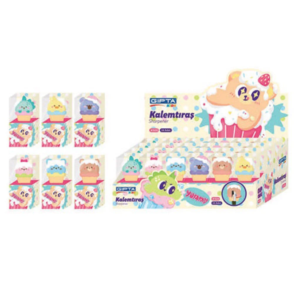 Gıpta Kalemtraş Cupcake 3D 24 Lü K1520