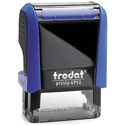 Trodat Standart Kaşe Otomatik 26x09 Karışık Kasa Mavi Keçe 4910