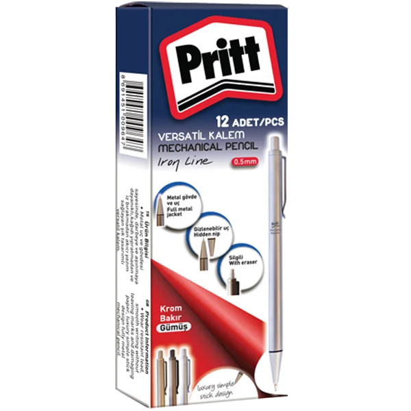 Pritt Versatil Kalem İron Line 0.5 MM Gümüş 3705