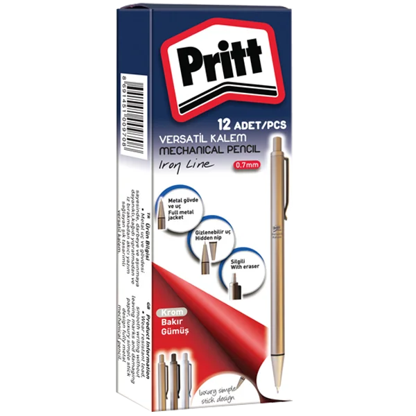 Pritt Versatil Kalem İron Line 0.7 MM Krom 3707