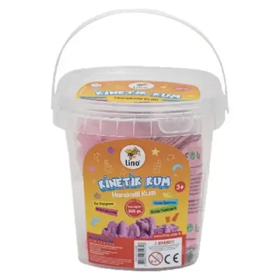 Lino Kinetik Kum 500 Gr Pembe Doypack