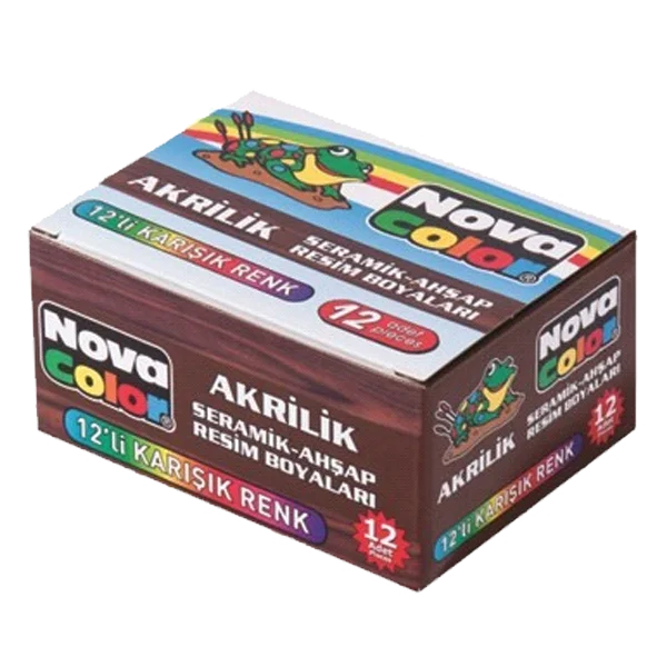 Nova Color Akrilik Boya Şişe 30 CC 12 Renk NC-179