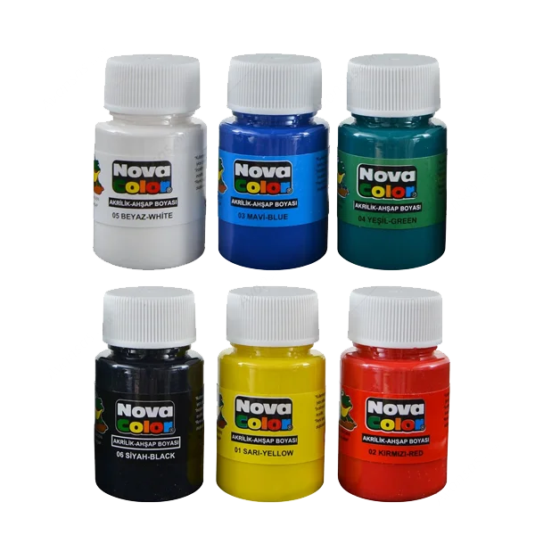 Nova Color Akrilik Boya 6 Renk 30 CC NC-180