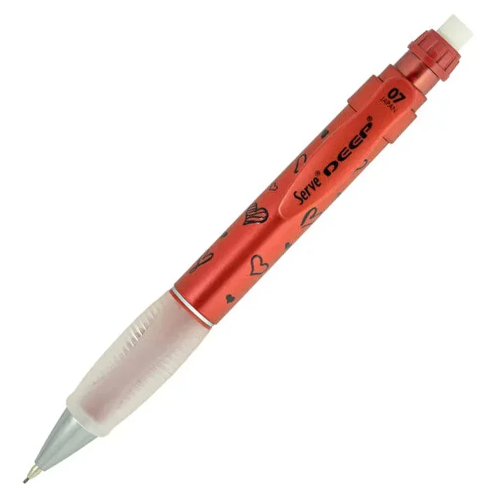 Serve Deep Versatil 0.7 Mm Pre Metalik Desenli Lav Kırmızı Kalp Sv-deep-07-dmkrm