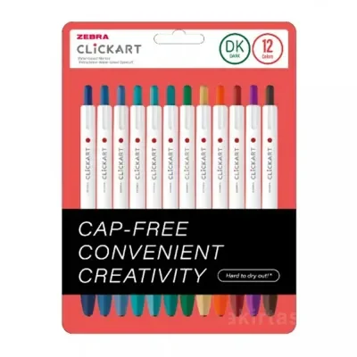 Zebra Clickart Market Pen Dk 12 Lı Set