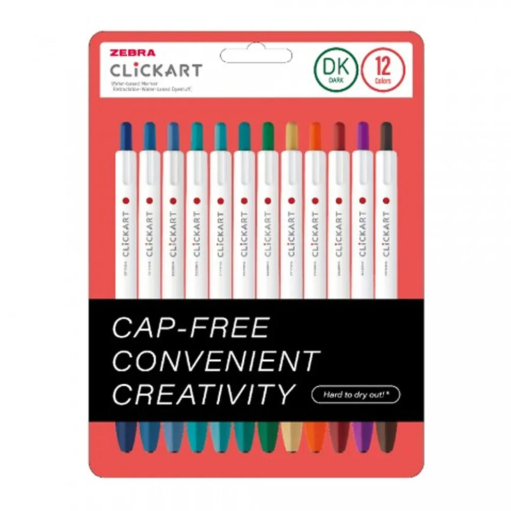 Zebra Clickart Market Pen Dk 12 Lı Set