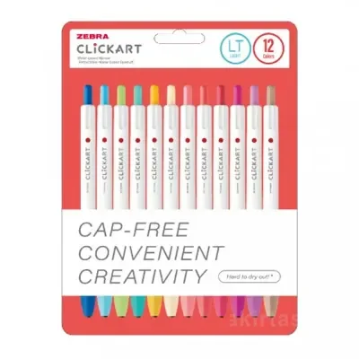 Zebra Clickart Market Pen Lt 12 Lı Set