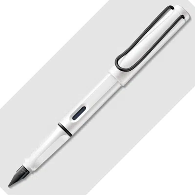 Lamy Safari Dolma Kalem Metal Siyah Klips M Uç Beyaz S19B-M