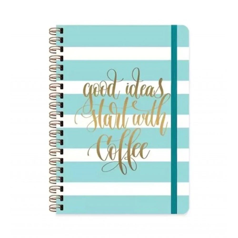 Keskin Color Düz Defter 14*20 Daily Notes Muse - Good İdeas Start With Coffee