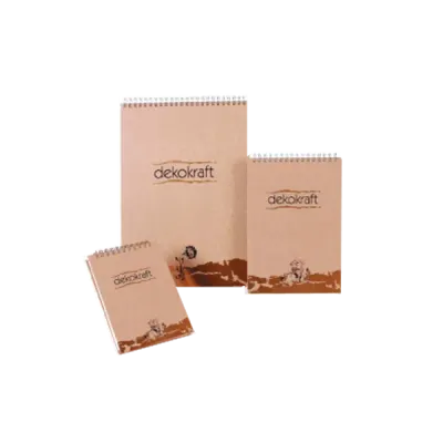 Keskin Color Bloknot Dekokraft Spiralli Kareli 100 YP A4 144002-99