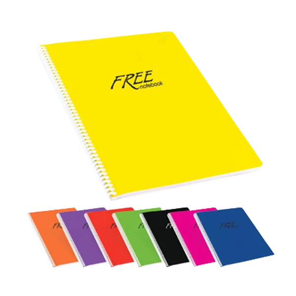 Keskin Color Spiralli Defter Free Plastik Kapak Kareli 120 YP A4 320452-99