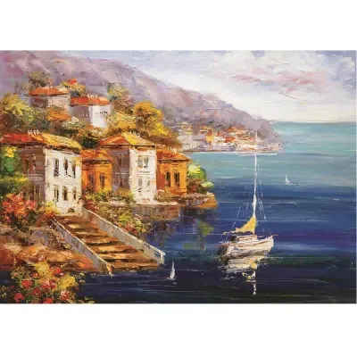 Keskin Puzzle 48*68 1000 Parça Sahilde Yelkeni