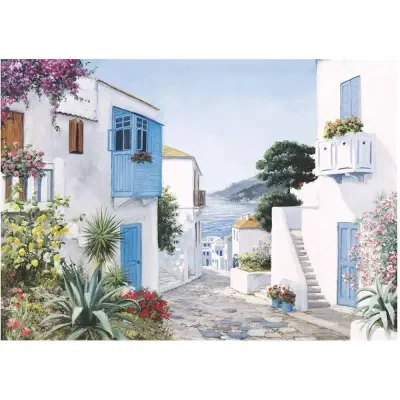 Keskin Puzzle 48*68 1000 Parça Akdeniz Evleri
