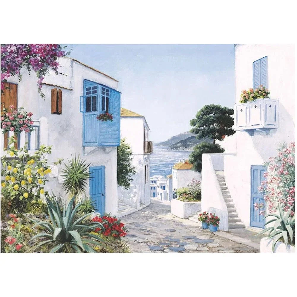 Keskin Puzzle 48*68 1000 Parça Akdeniz Evleri