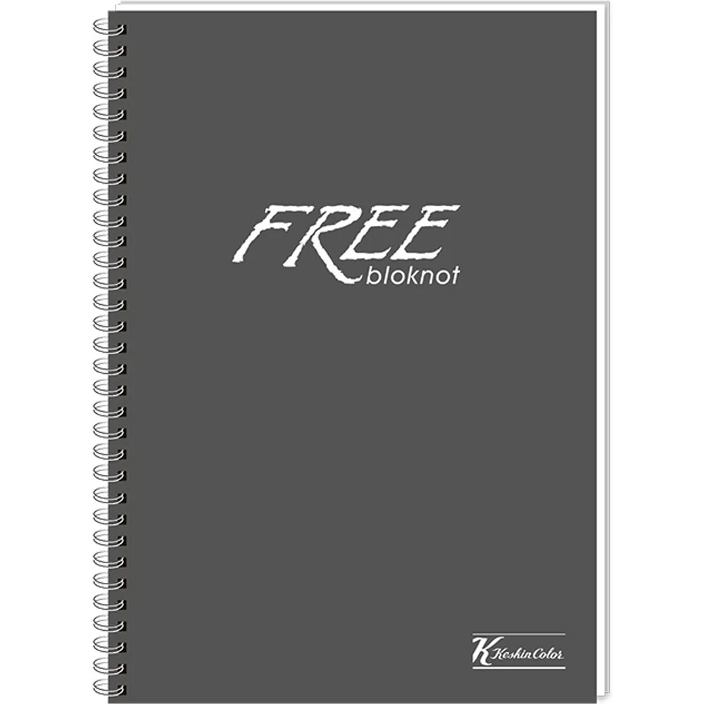 Keskin Color Bloknot Free Office Üst Spiralli A7 42 YP Çizgi