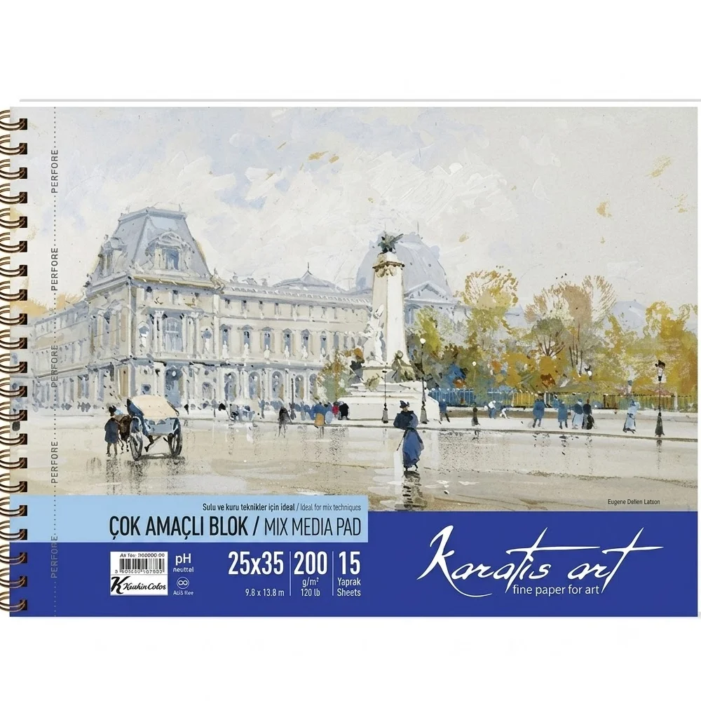 Karatis Resim Kağıdı Art 200 GR 25x35 50 Li 487001-99