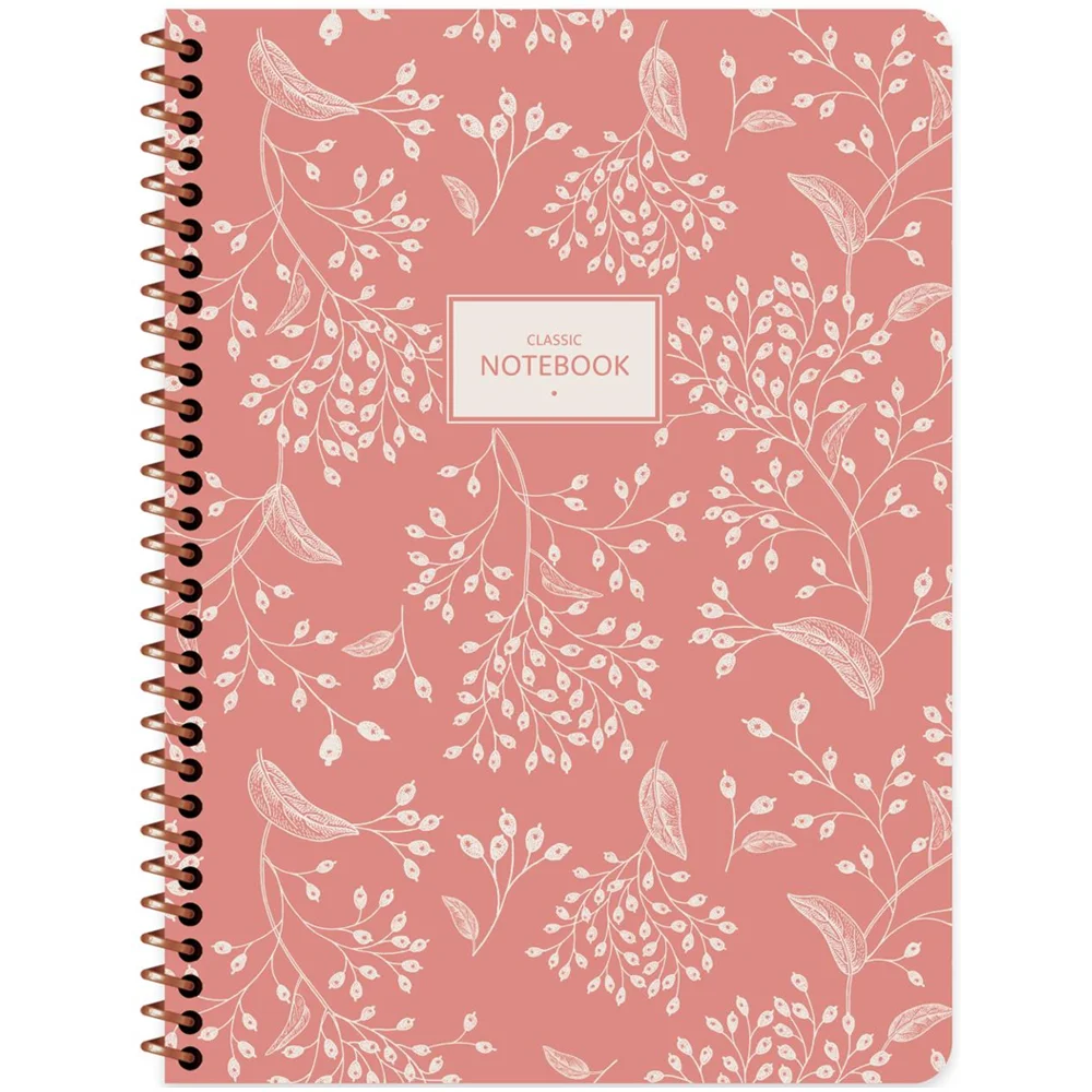 Keskin Color Defter Karton Kapak Spiralli Pas. Flora 16,5x22,5 80 YP Çiz.