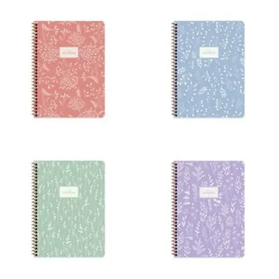 Keskin Color Defter Karton Kapak Spiralli Pst Flora 16,5x22,5 80 YP Düz