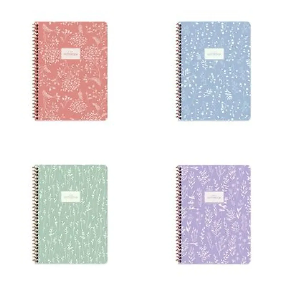 Keskin Color Defter Karton Kapak Spiralli Pst Flora 16,5x22,5 80 YP Düz