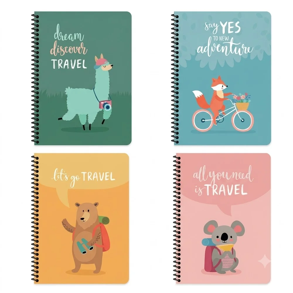 Keskin Color Defter Karton Kapak Spiralli Gezginler 16,5x22,5 80 YP Çiz