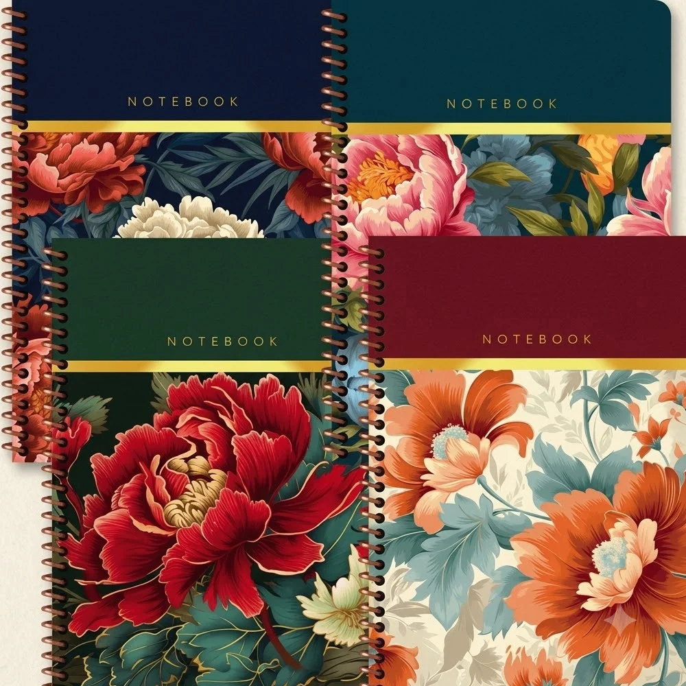 Keskin Color Spiralli Sert Kapak Bahçe Defter 17x24 100 YP Kareli 418952-99