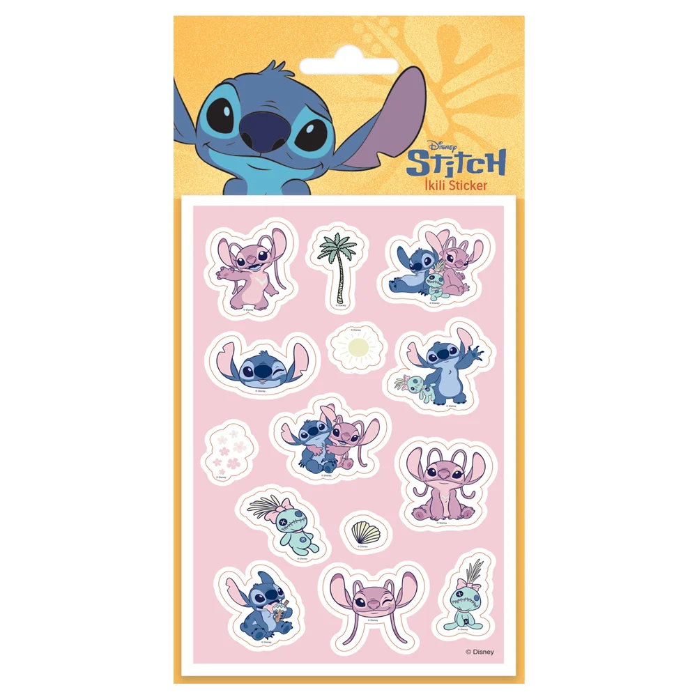 Lilo&stitch 2 li Kuşe Sticker 221400-14
