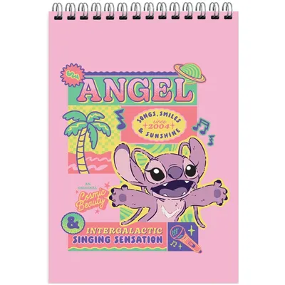 Keskin Color Lilo&stitch A7 42 Yaprak Çizgili Spiralli 1 Bloknot