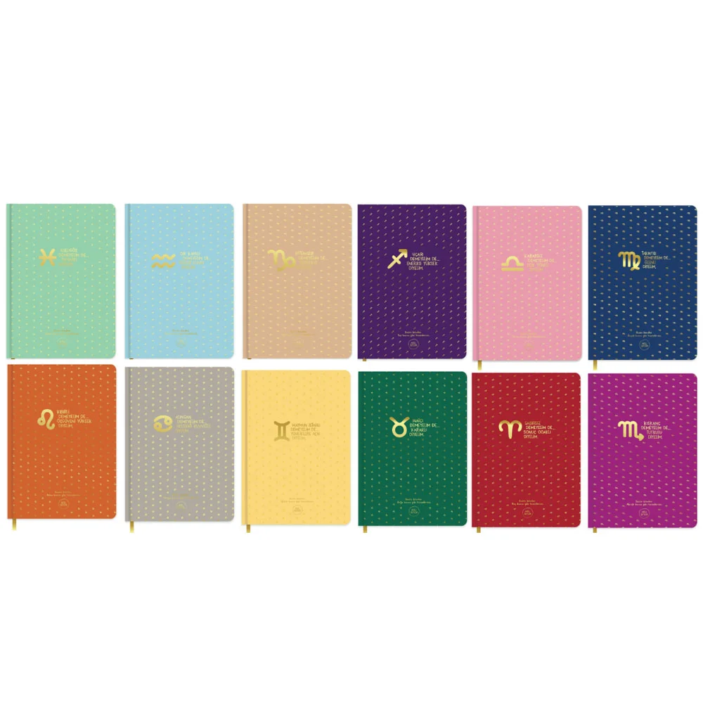 Hisli Şeyler A5 96 Yp.çizgili Sert Kapak Ciltli Defter-burçlar Serisi 500741-99
