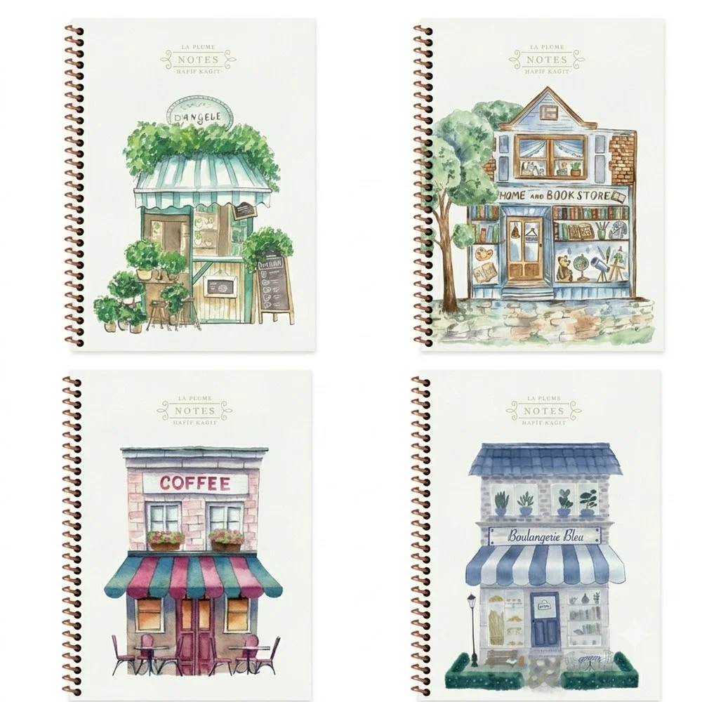 Keskin Color Defter Spiralli Karton Kapak 16,5x22,5 80 Yp.Çizgili La Plume Shop